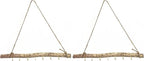 2 Pcs Decorative Floating Wall Shelves Coat Hooks Driftwood Branch Hook Branch by DD-life
