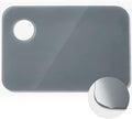 Nuanchu 8 x 12 Inch Handy Rectangle Neutral Grey Tempered Glass Palette by Nuanchu