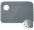 Nuanchu 8 x 12 Inch Handy Rectangle Neutral Grey Tempered Glass Palette by Nuanchu