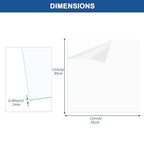 6 Pack Clear Plexiglass Sheets 12×12×0.04InThin PET Plexiglass Sheets - Image 2