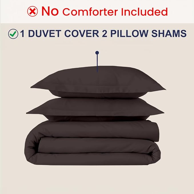 Kotton Culture 3 Pc Duvet Cover King Size Set-100% Egyptian Cotton 600 Thread - Image 2