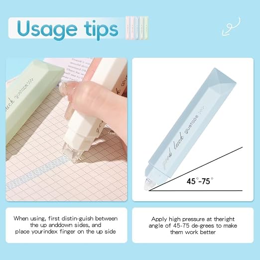 Scrapbooking Double Sided Tape Roller, Gift Wrapping, Photo Mounting, School - Image 6