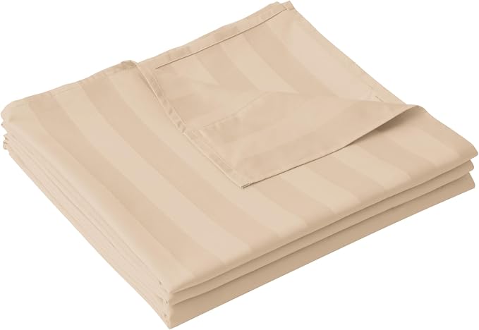 Cotton Queen Flat Sheet Only, 600 Thread Count 100% Egyptian Cotton Top Sheet by ZaizaiHome