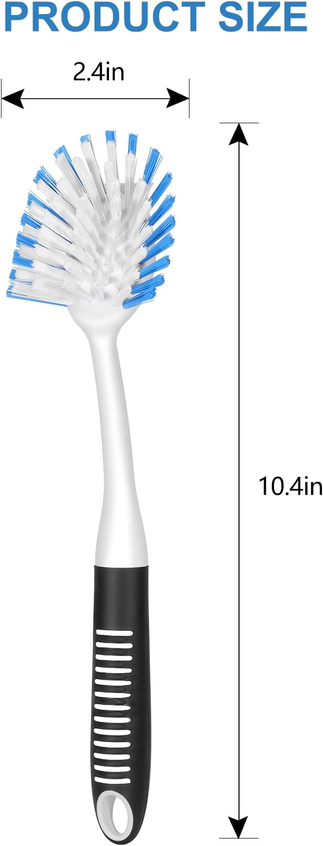 SetSail Dish Brush with Handle, 3 Pack Stiff Bristles Dish Scrubber with - Image 2