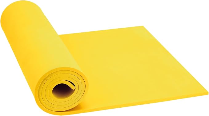 Do²ping Yellow Eva Foam Sheets roll, 6mm eva Craft Foam 49''x13.9'' High by Do%C2%B2ping