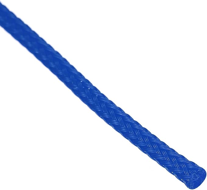 uxcell PET Expandable Sleeving 25ft 1/8" Blue Cable Management Sleeve Cord - Image 2