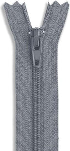 Dark Grey 36" Nylon Coil Zipper Non-Separating Closed End – Replacement Zipper by Metalandbrassco