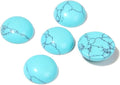20pcs 12mm Natural Stone No Hole Turquoise Semicircle Smooth Cabochons Beads by 2TTFishoo