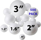 Bargain Paradise 500 Pack Ultimate Foam Balls Set – Large, Small Sizes by Bargain+Paradise