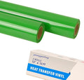 guangyintong Fruit Green Heat Transfer Vinyl HTV Rolls, 2 Rolls 12" x 12ft by guangyintong
