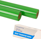 guangyintong Fruit Green Heat Transfer Vinyl HTV Rolls, 2 Rolls 12" x 12ft by guangyintong