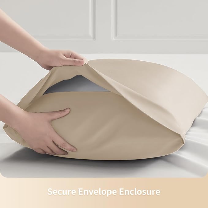 Standard Pillowcases, Cooling Viscose from Bamboo Pillow Covers - Image 7