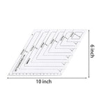 1 Pc Transparent Quilting Templates Ruler, - Image 2