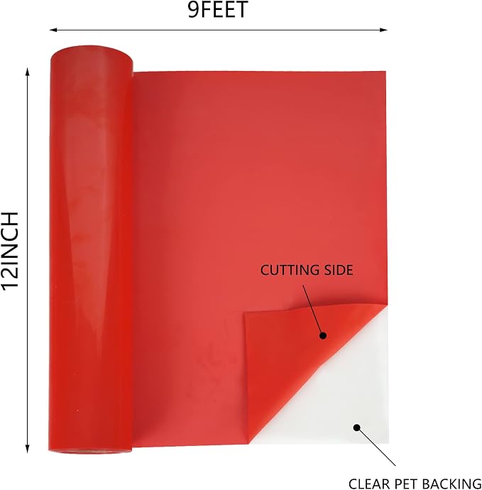 HTVVETUR HTV Vinyl Rolls Heat Transfer Vinyl - Image 2