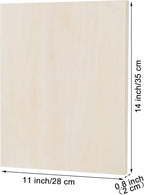 ADXCO 8 Pack Wood Panels 11 x 14 inch Wooden Canvas Board Unfinished Wooden - Image 2