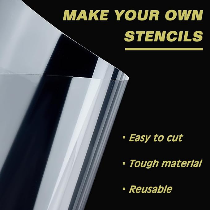 BENECREAT 50 Sheets Heat Resistant Clear Acetate Sheets, 11.7x6.5" PET - Image 4