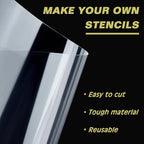 BENECREAT 50 Sheets Heat Resistant Clear Acetate Sheets, 11.7x6.5" PET - Image 4