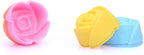 Mini Silicone Muffin Cups, 24 Pack Reusable Cupcake Molds, Rose | Nonstick 2 - Image 3