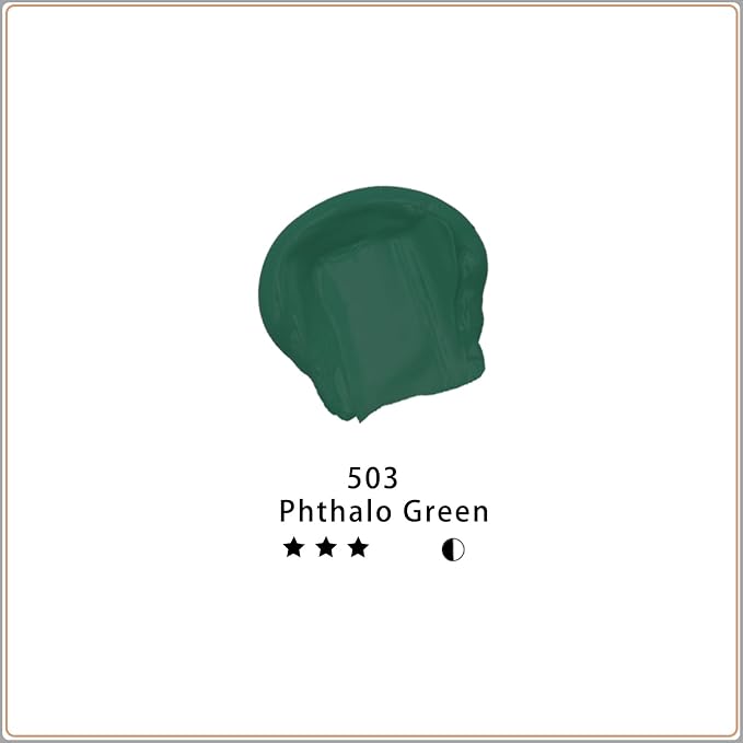 Artecho Green Acrylic Paint, Phthalo Green Paint Tubes, Art Craft Paints - Image 2