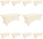 10-Pack 6ft Spandex Table Covers by Unknown
