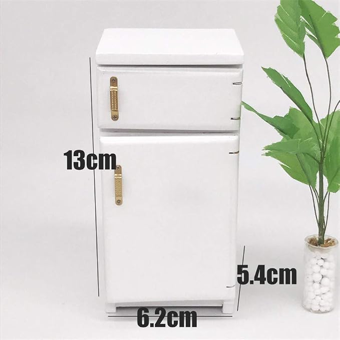 Dollhouse Decoration Accessories, Mini Dollhouse Furniture Refrigerator - Image 6