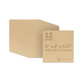 12 mm Baltic Birch Plywood 1/2 x 8 x 8 Inch, Box of 12 B/BB Grade Craft Wood by Woodpeckers