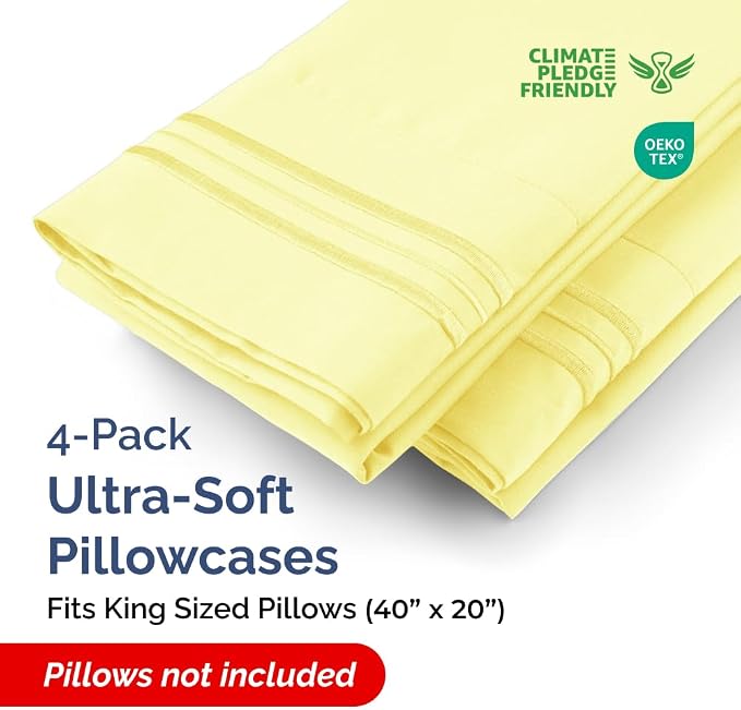 King Pillow Cases Set of 4 - Image 2
