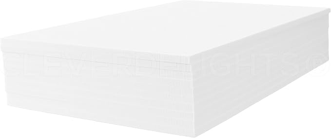 CleverDelights 8 x 12 Inch White Foam Sheets - Image 3