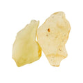 ColouredRocks 2pcs Libyan Desert Glass, Raw Golden Tektite Crystals, Loose by ColouredRocks