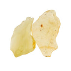 ColouredRocks 2pcs Libyan Desert Glass, Raw Golden Tektite Crystals, Loose by ColouredRocks