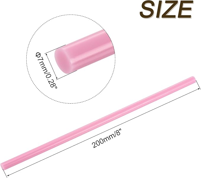 uxcell 30pcs Full Size Hot Glue Gun Sticks 8-inch x 0.27-inch High Sticky Small - Image 2