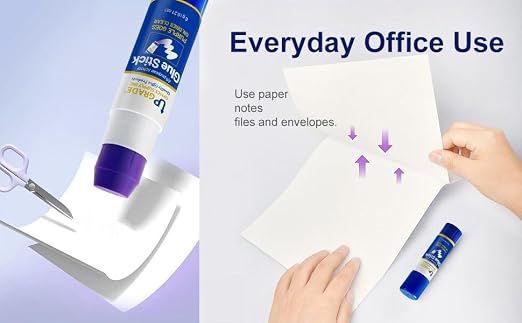 Upgrade Office Supply Glue Sticks, Washable Non Toxic, - Image 7