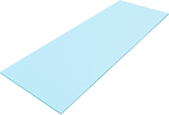 Amylove 1 Pack Polyurethane Foam 1/2" x 24" x 72" High Density Cushion by Amylove