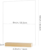 8x10 Inch Clear Acrylic Sign - Image 2