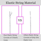 LUSTEMBER Stretchy String for Bracelets, 2 Rolls 1 mm Sturdy Elastic String - Image 3