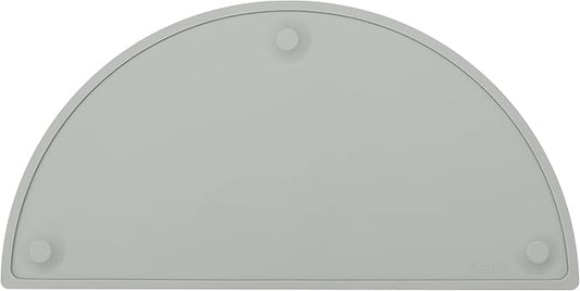 GASARÉ, Extra Large 20 x 11 Inches, Silicone Placemats for Dining Table, Suction Cups, Raised Edges, Non-Slip, Food Grade, BPA Free, Dishwasher Safe, Gray