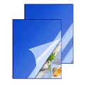 2 Pcs 12 x16 Inch Blue Acrylic Mirror Sheet, 1/8 Inch Thick Opaque Glossy Mirror by CEUQIESO