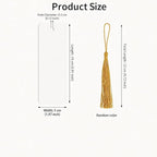 100Pcs Blank Bookmarks with Tassels, 400gsm Cardstock 5x15cm White Blank Paper - Image 2