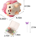 CICILIAYA Hedgehog Shape Pin Cushion, Cute Pincushions Sewing Kit Lovely Needle - Image 5