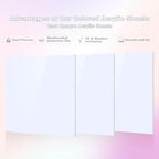 Adrattnay White Acrylic Sheets 1/8 Thick, Opaque Acrylic Sheets Acrylic Panel - Image 3