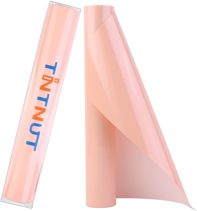 Tintnut Peach Heat Transfer Vinyl, 10inx6ft Iron on Vinyl | Neutral boho PU HTV by Tintnut