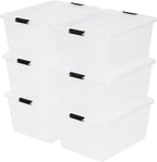 IRIS USA 32 Qt High-Capacity Clip Box 6-Pack, Craft Storage Bins - Image 9