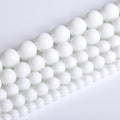 180PCS 4mm Natural White Porcelain Agates Stone Round Beads by NaturalStoneBeads
