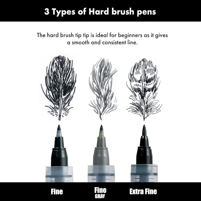 Kuretake Zig Inktober pen set, for Illustration, Manga Drawing, Lettering and - Image 2
