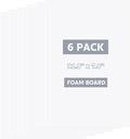 DIYASY 6 Sheets 3mm White Foam Boards, 11.8 x 7.8inch Rectangle Foam PVC Sheet by HandicraftsandDecoration