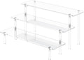 3 Tier Acrylic Display Risers, Large Perfume Organizer Stand | Clear Cupcake by Dooiclear