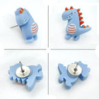 30 pcs Cute Dinosaur Decorative Push Pin Animal Thumbtack Photo Memo Note - Image 5