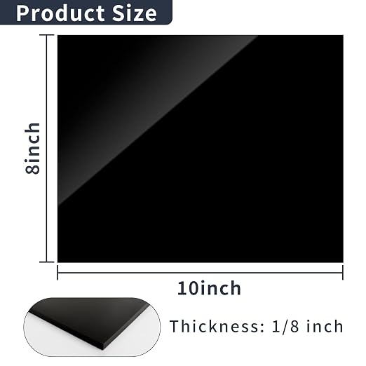 1/8 Thick 8 x 10 inch Acrylic Sheets - Image 2