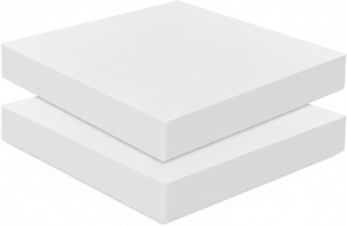 Frienda 2 Pack 3" x 18" x 18" Upholstery High Density Foam Cushion Replacement by Frienda