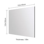 Silver Mirror Acrylic Sheets – 2 Pack, 12x12 Inches, 1/8 Inch Thick, Reflective - Image 6
